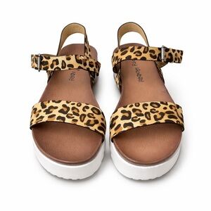 Dirty Laundry Leopard Kids Sandals